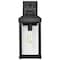 Nuvo Corning 1-Lgt Large Wall Lantern - Matte Black / Clear Glass 60/7372 - alternate 4